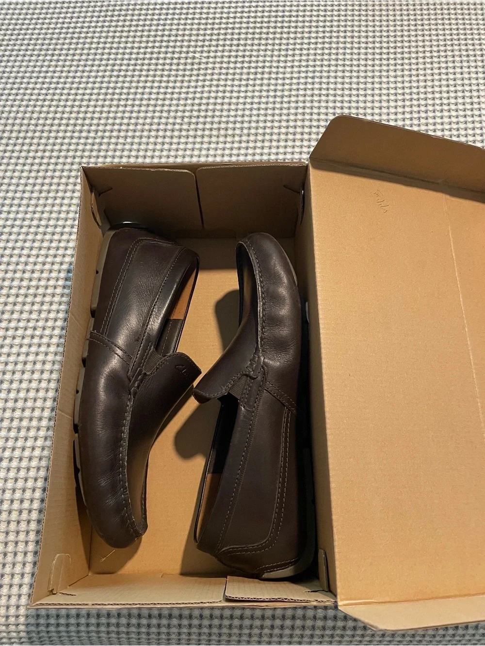 Clarks Markman Plain Men's Dark Brown Leather Slip-On Loafers